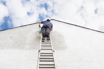 Peinture extérieure à la Gorgue — façades et ravalement