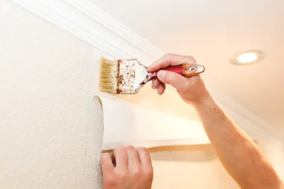 Pose de papier peint à la Gorgue — revêtements muraux et toiles de verre